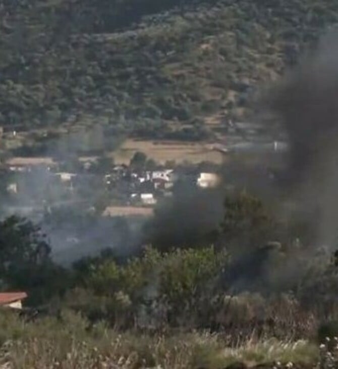 Φωτιά στη Λάρισα: Πνέουν δυνατοί άνεμοι και έχουν καεί εκατοντάδες στρέμματα