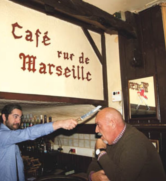 Με τον Φαμπρίτσιο Μπουλιάνι στο Rue de Marseille
