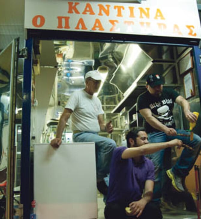 Με τον Βασίλη Καλλίδη στην καντίνα «O Πλαστήρας»
