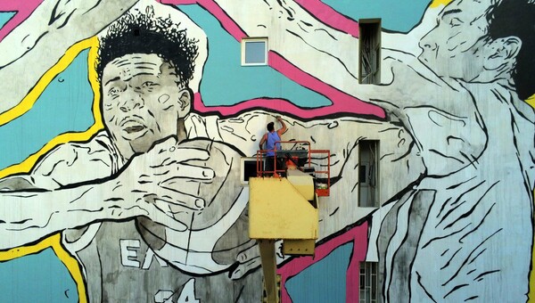 Τρία νέα murals του Same84 και της UrbanAct στην Αγία Βαρβάρα