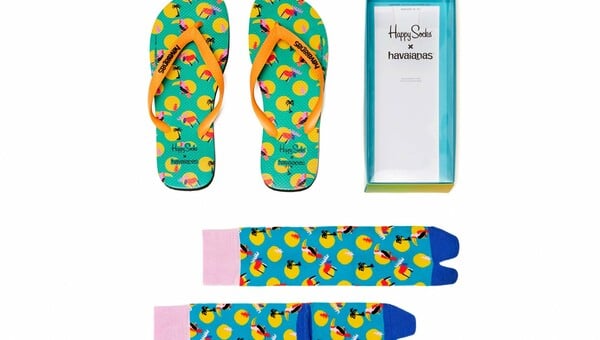 H Havaianas και η Happy Socks συνεργάστηκαν για να κρατήσουν το καλοκαίρι ζωντανό όλο το χρόνο