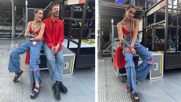 Η Αντωνία Καούρη εντυπωσίασε με σανδάλια Dr. Martens στη συναυλία των Coldplay στην Αθήνα