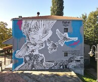 Μήνυμα ειρήνης από την νέα τοιχογραφία της UrbanAct στον Προμαχώνα Σερρών