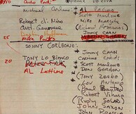 Η λίστα του Φ. Φ. Κόπολα για το "Νονό".(1970)