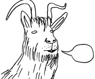 O David Shrigley παρουσιάζει ένα ντοκιμαντέρ με κατσίκες στα παλιά σφαγεία της Υδρας