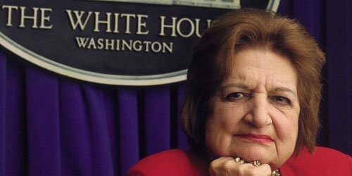 Πέθανε η θρυλική δημοσιογράφος του Λευκού Οίκου Helen Thomas.