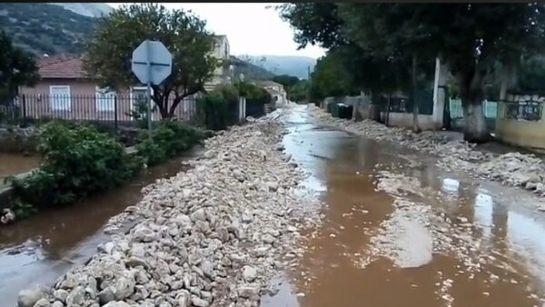 Κεφαλονιά: Προβλήματα και καταστροφές από την κακοκαιρία «Βικτώρια» σε Νύφι και Αγία Ευφημία