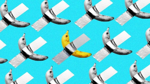 Διαφήμισέ με σαν την μπανάνα: Πολυεθνικές κολλούν τα προϊόντα τους στον τοίχο