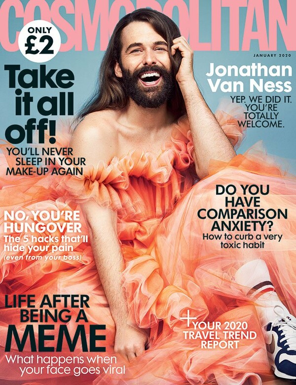 Cosmopolitan: Για πρώτη φορά non female εξώφυλλο με τον Jonathan Van Ness