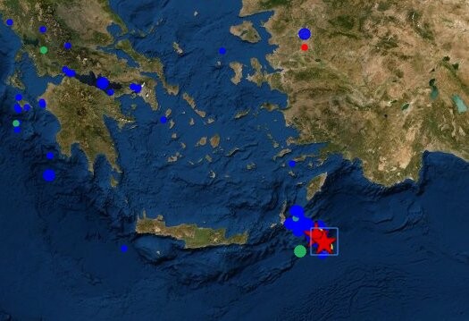 Συνεχίζονται οι σεισμοί ανοιχτά της Καρπάθου- Νέα δόνηση 4,2 Ρίχτερ