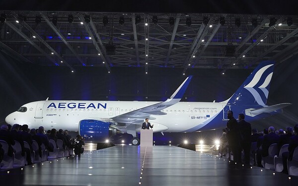 H Aegean παρουσίασε τα νέα εντυπωσιακά αεροσκάφη της Airbus A320neo