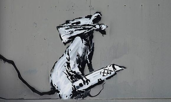 Ο ύποπτος για την κλοπή έργου του Banksy «δείχνει» τον καλλιτέχνη ως αυτουργό