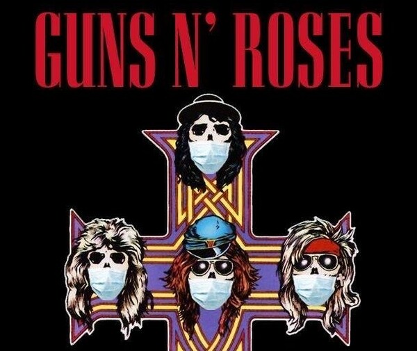 Κορωνοϊός: Οι Guns N' Roses ακυρώνουν συναυλίες και προσθέτουν μάσκες στα εξώφυλλά τους