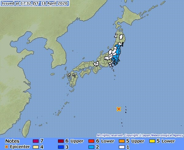 Ισχυρός σεισμός 6,9 Ρίχτερ κοντά στην Ιαπωνία