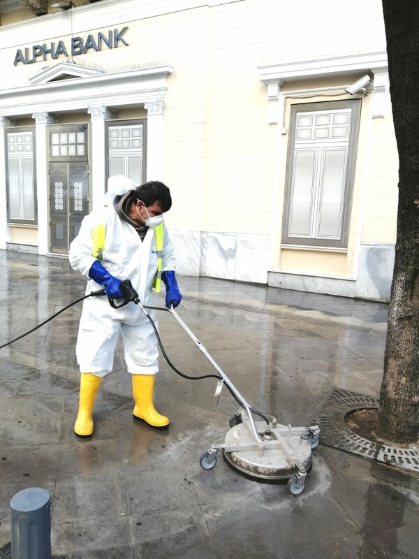 Δήμος Αθηναίων: Νέα μηχανήματα για απολύμανση και πλύσιμο μεγάλων επιφανειών
