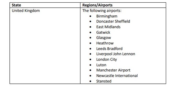 EASA: Η νέα λίστα με τα αεροδρόμια υψηλού κινδύνου λόγω του κορωνοϊού