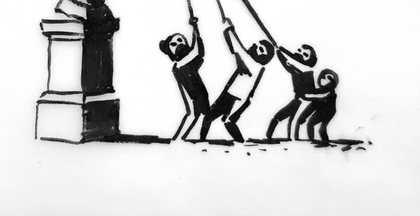 Banksy: Τι θα κάνουμε με το άδειο βάθρο του δουλεμπόρου Κόλστον; «Ορίστε μια ιδέα»