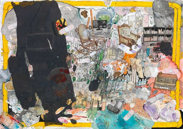 «Σχεδόν τελείωσα τα έργα για όλες τις εκθέσεις μου μέχρι το 2300»: Ο Στέφανος Ρόκος ζωγράφισε το lockdown