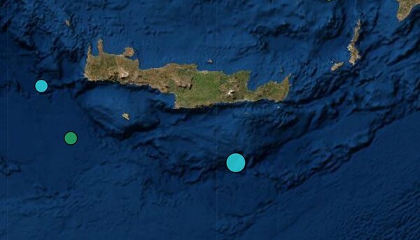 Σεισμός 4,6 Ρίχτερ στα ανοικτά της Κρήτης
