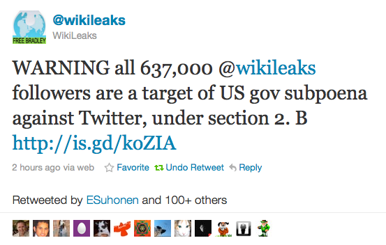 Σε άρση απορρήτου για το Wikileaks υποχρέωσε το Twitter αμερικανικό δικαστήριο