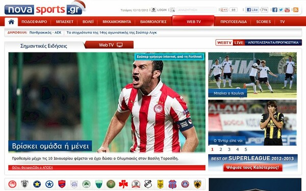 Το Novasports.gr ξεπέρασε το 1 εκατ. μοναδικούς επισκέπτες!