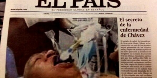 Γκάφα της El Pais με φωτό που υποτίθεται ότι έδειχνε διασωληνωμένο τον Τσάβεζ