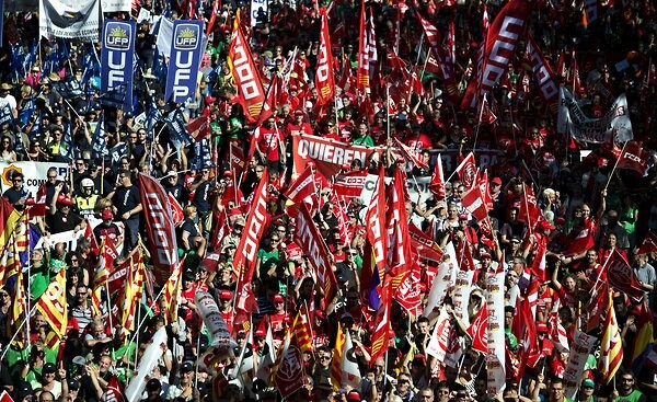 Μαζικές διαδηλώσεις κατά της λιτότητας στην Ιβηρική Χερσόνησο