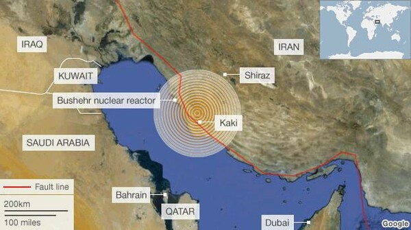 Θανατηφοφορος σεισμός χθες στην επαρχία Μπουσέρ νοτιο-δυτικά του Ιράν