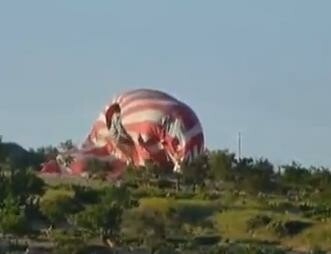 Πτώση αερόστατου live on camera
