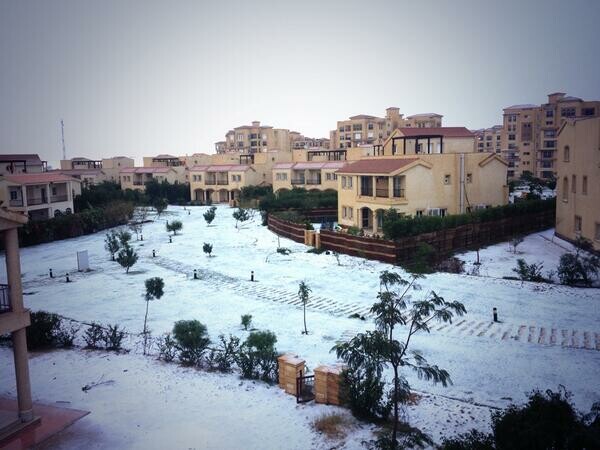 Χιόνισε στο Κάιρο