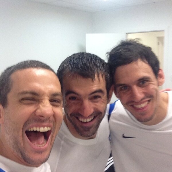 Oι selfies της ελληνικής νίκης από τα αποδυτήρια