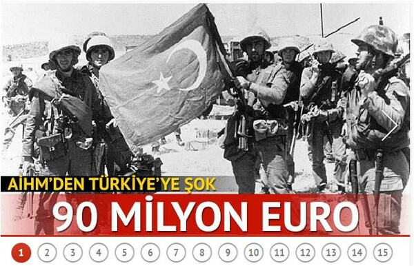 90 εκ. καλείται να πληρώσει η Τουρκία για την εισβολή στην Κύπρο