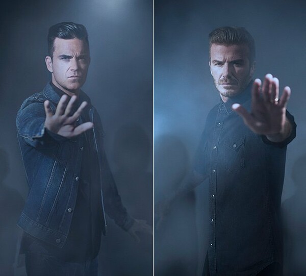 David Beckham και Robbie Williams στην καμπάνια για την προστασία των παιδιών από τη βία και τον πόλεμο