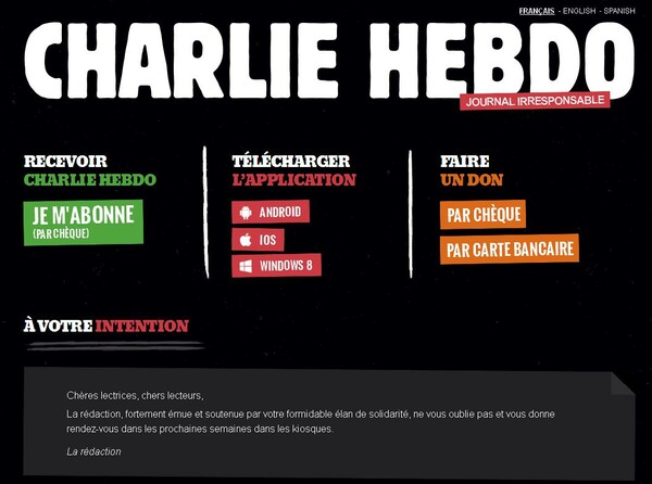 Αναστέλλει προσωρινά την έκδοσή του το Charlie Hebdo