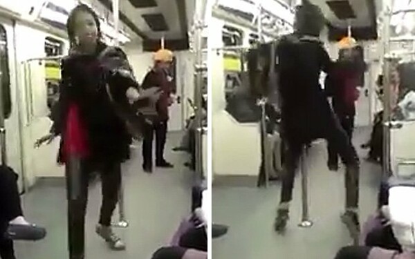 Το γύρο του κόσμου κάνει βίντεο με νεαρή που χορεύει στο μετρό της Τεχεράνης