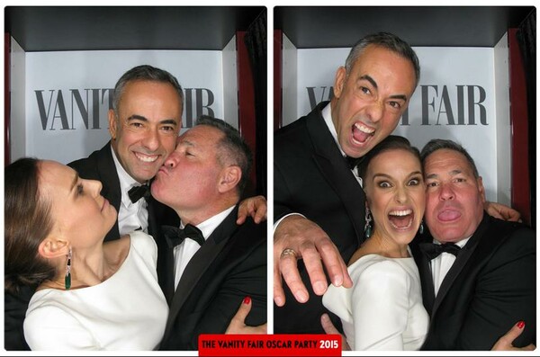 Μέσα στο photo booth του Vanity Fair