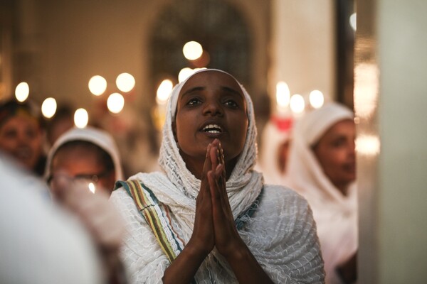 Η μυσταγωγική Ανάσταση στην Αιθιοπική εκκλησία της Αθήνας