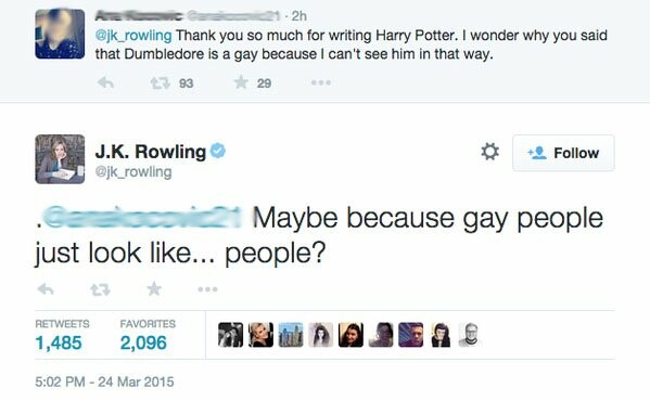 Η Τζόαν Ρόουλινγκ απαντά σε fan της που απορεί για την ομοφυλοφιλία του Ντάμπλντορ