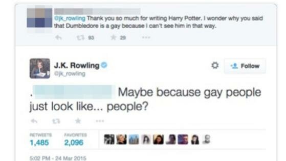 Η Τζόαν Ρόουλινγκ απαντά σε fan της που απορεί για την ομοφυλοφιλία του Ντάμπλντορ