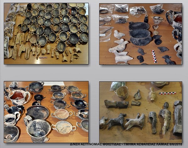 Εκατοντάδες αρχαία αντικείμενα «αποκάλυψε» η πυρκαγιά στον Μεγαπλάτανο Αταλάντης