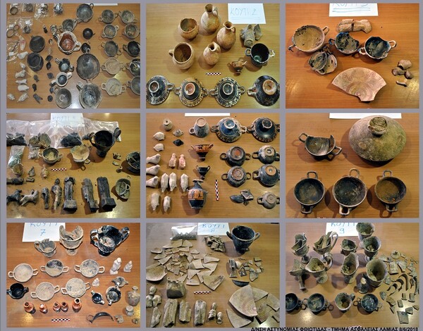 Εκατοντάδες αρχαία αντικείμενα «αποκάλυψε» η πυρκαγιά στον Μεγαπλάτανο Αταλάντης