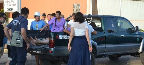 Κρήτη: Στην καρότσα αγροτικού μεταφέρθηκε στο Κέντρο Υγείας τραυματισμένη τουρίστρια