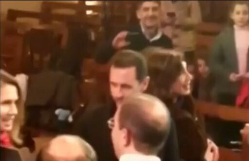 Συρία: O Άσαντ επισκέφθηκε χριστιανική εκκλησία στη Δαμασκό