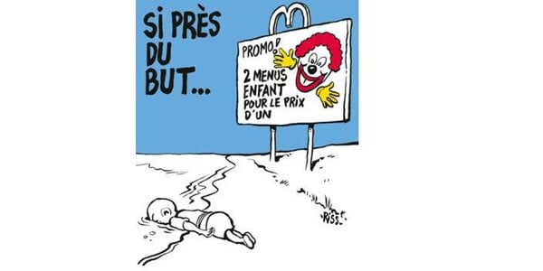 Σάλος από τα σκίτσα του Charlie Hebdo για τον μικρό Αϊλάν