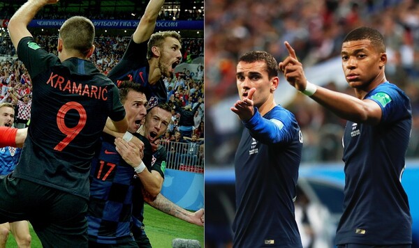 Γαλλία vs Κροατία: Οι μεγάλες διαφορές των ομάδων του σημερινού τελικού