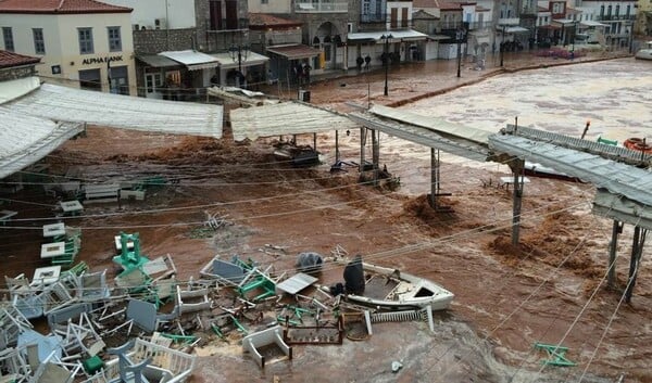 Απίστευτες εικόνες καταστροφής στην Ύδρα