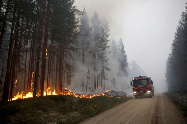 Δεκάδες πυρκαγιές στα δάση της Σουηδίας- Εκκενώθηκαν ολόκληρες περιοχές