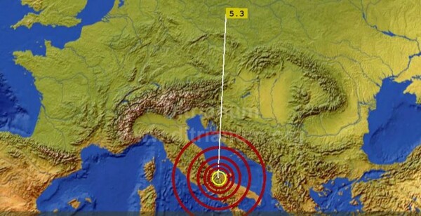Σεισμός 5,2 Ρίχτερ στην Ιταλία - Αισθητός και στη Ρώμη