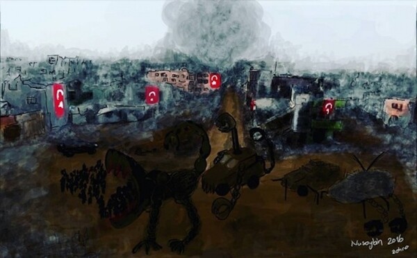 Φυλακισμένη Τουρκάλα καλλιτέχνις γράφει στον Βanksy για να τον ευχαριστήσει