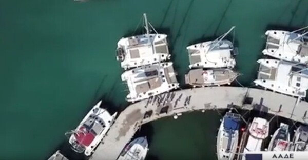 Η ΑΑΔΕ εντόπισε με drone ιδιοκτήτες σκαφών που δεν έκοβαν αποδείξεις - BINTEO